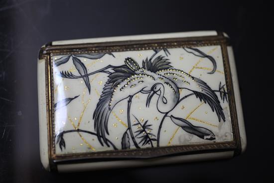 Two Austrian silver and enamel cigarette cases.